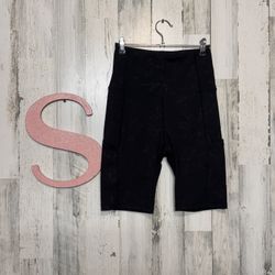 Laundry by Shelli Segal Floral Black Biker Shorts Women’s Size Small | Stretch H