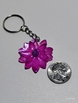 Lotus flower keychain