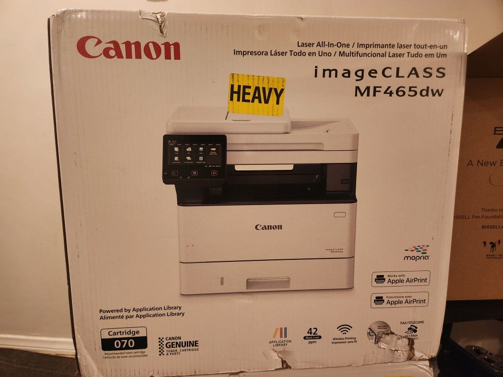 Canon imageCLASS
MF465dw Monochrome, Duplex Wireless Laser Printer
All-in-One