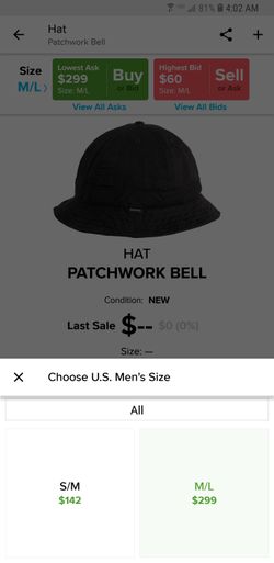 Supreme Patchwork Bell Hat Black sz M/L $160 for Sale in Gilbert, AZ -  OfferUp