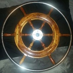 Boat steering wheel