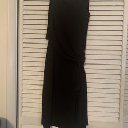Talbots Size S Black Knee Length Dress