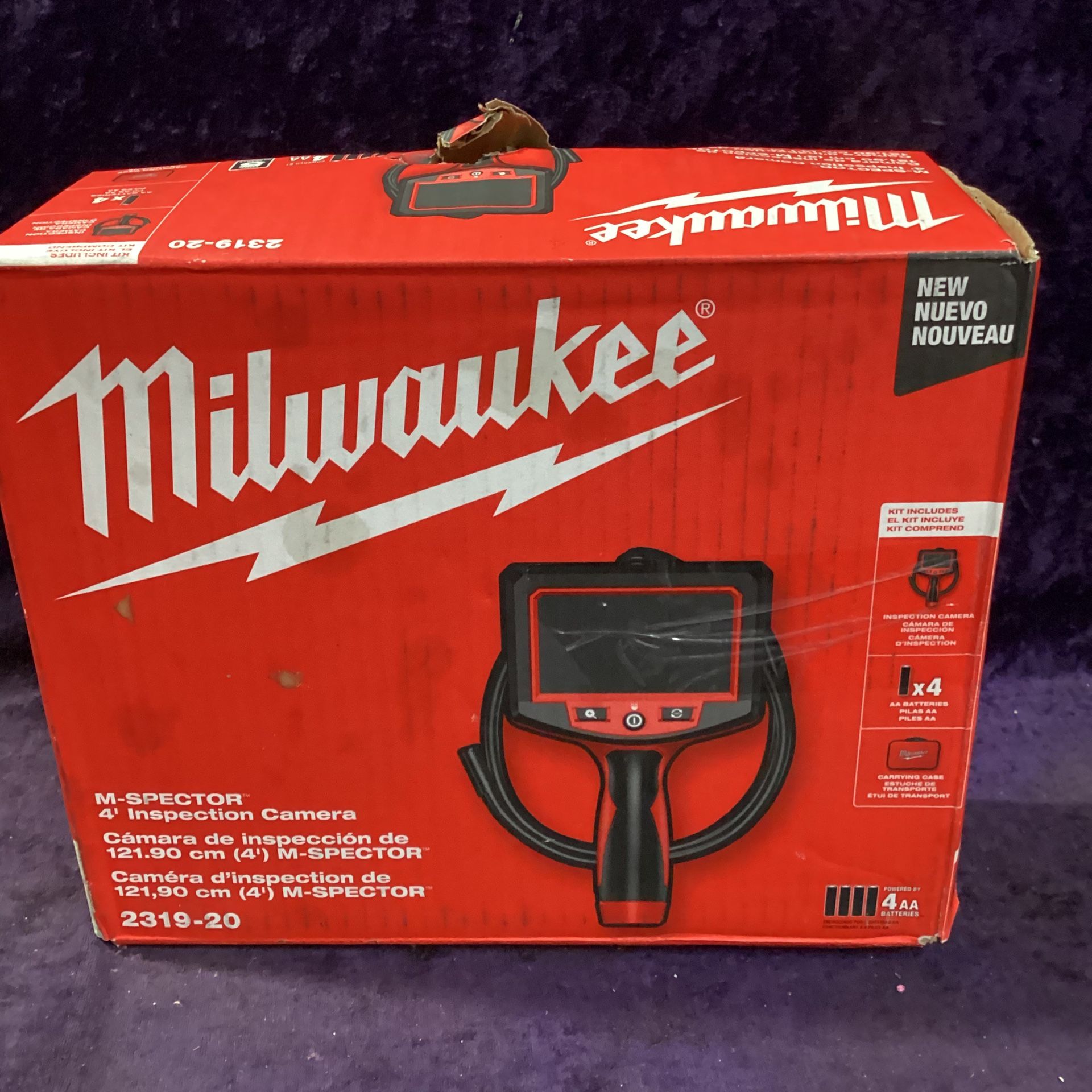 🧰🛠Milwaukee M- Spector 4 ft. Inspection Sewer Camera Scope-NEW!-$95!🧰ðŸ›