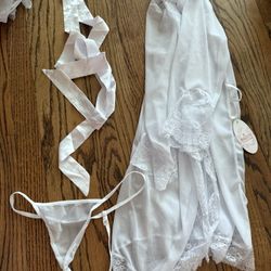 White Robe & Thong