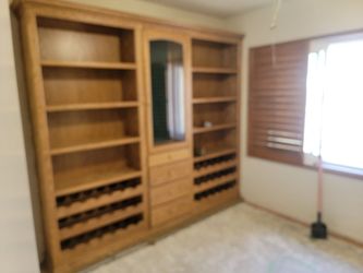 Custom wood cabinet