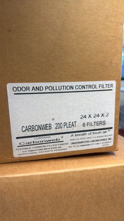 CARBON web air filters 24x24x2