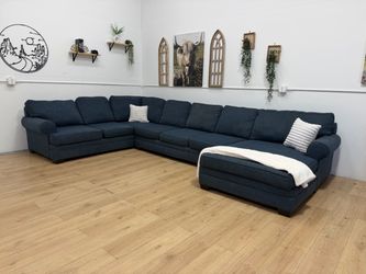 Blue Sectional Couch Free Delivery