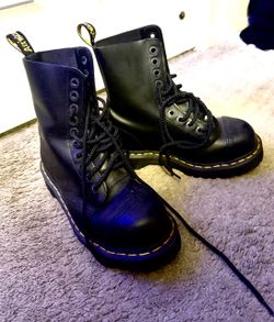 Steel toe Dr Marten black boots