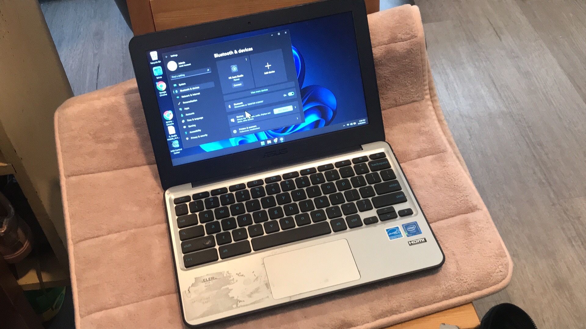 ASUS Chromebook Modified With Win 11installed i3,