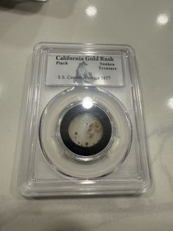 California Gold Rush S.S. Central America 1857 Gold Pinch
