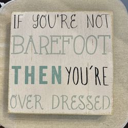 Coastal Wall Sign Plaque Beach Decor 10x10