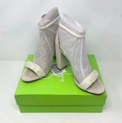 Sam Edelman Ivory Pearl Sandals Women's Size 9.5
