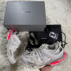 White Balenciaga LED Tracks