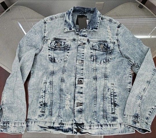 Men's Flex Denim Trucker Jacket XL