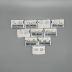 925 Silver Earrings With Moissanite For Women 