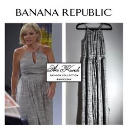 Banana Republic Heathered Goddess Halter Maxi Dress ASO Ava Jerome In General Hospital