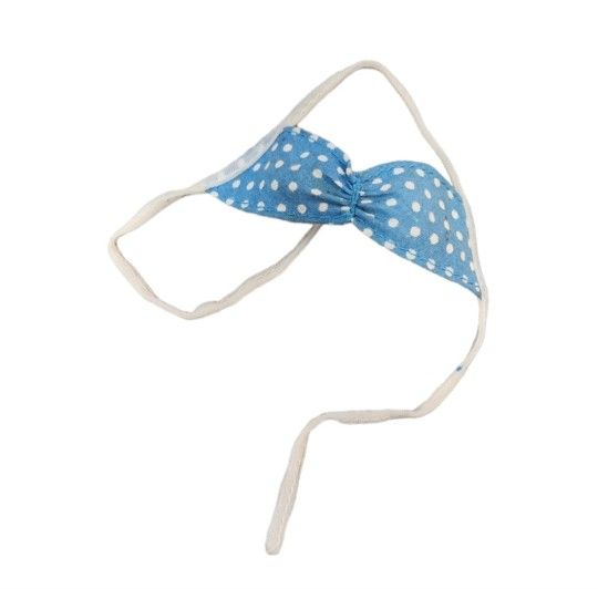 Vintage 1980s Barbie Blue Polka Dot Bikini Top