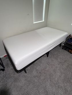 2 Twin bed frame and mattress