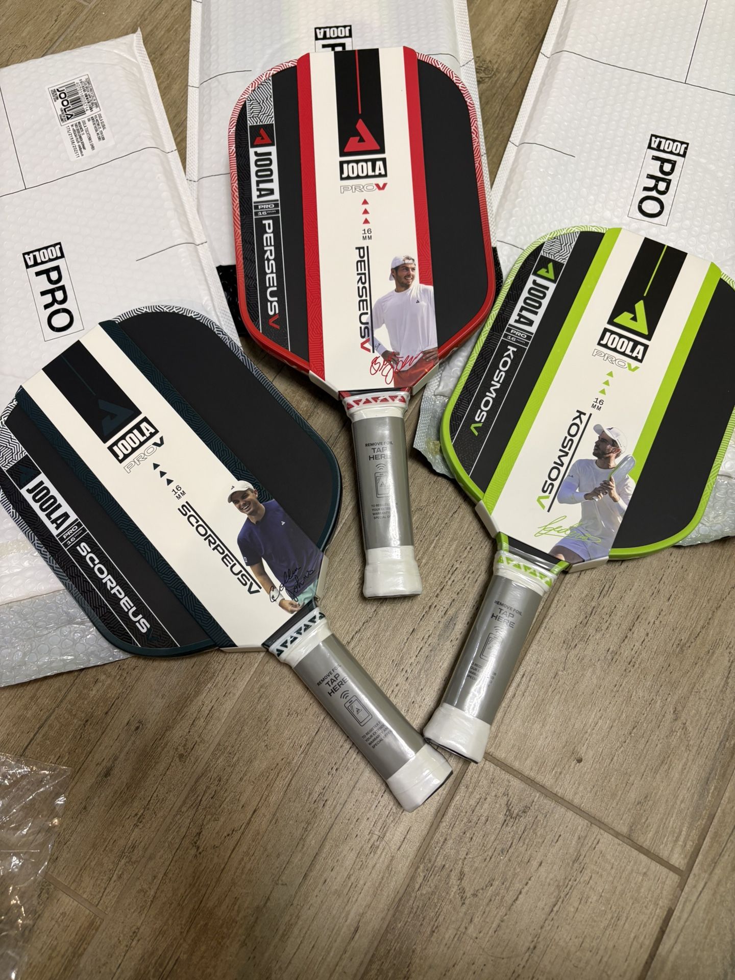 Joola Pro V Perseus Kosmos Scorpeus 16mm Pickleball Paddle