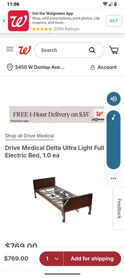 Semi-electric hospital bed