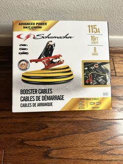 Schumacher 115A 16ft 8 Gauge Booster Cables