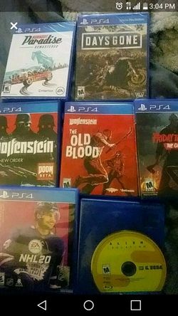 Ps4 game lot. (Days gone an burnout are brand new)