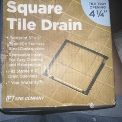 New Square Tile Drain