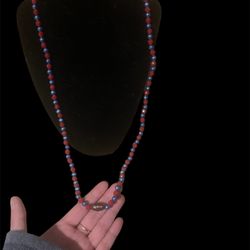 Red And Blue FB Necklace 