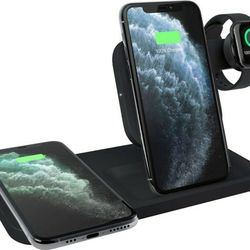 $130+tax On Amazon,  Logitech powered 3-in-1 Qi wireless charging dock (graphite)

