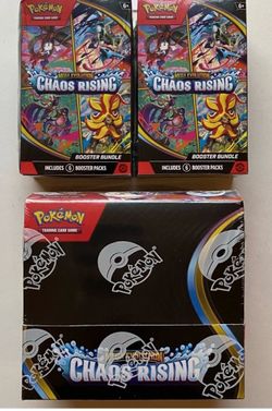 Pokémon TCG CHAOS RISING Booster Display Box + x2 Booster Bundle Factory Sealed