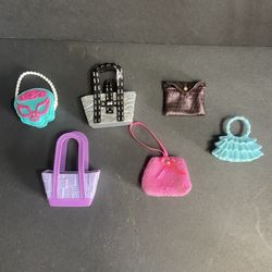 Barbie, Monster High, Bratz Purse Lot