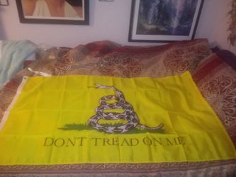 3x5 polyester double-sided dont tread on me yellow flag