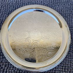 F.B. Roger’s Silver Tray Plated 12” Round