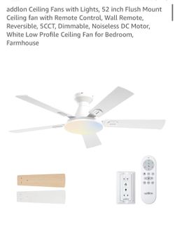 ADDION new ceiling fan W lights/remote