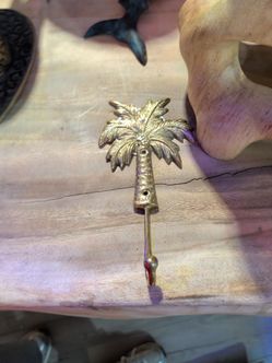 Brass Palm Tree Wall Hook