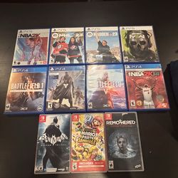 PS5 , PS4 , Nintendo Switch video games