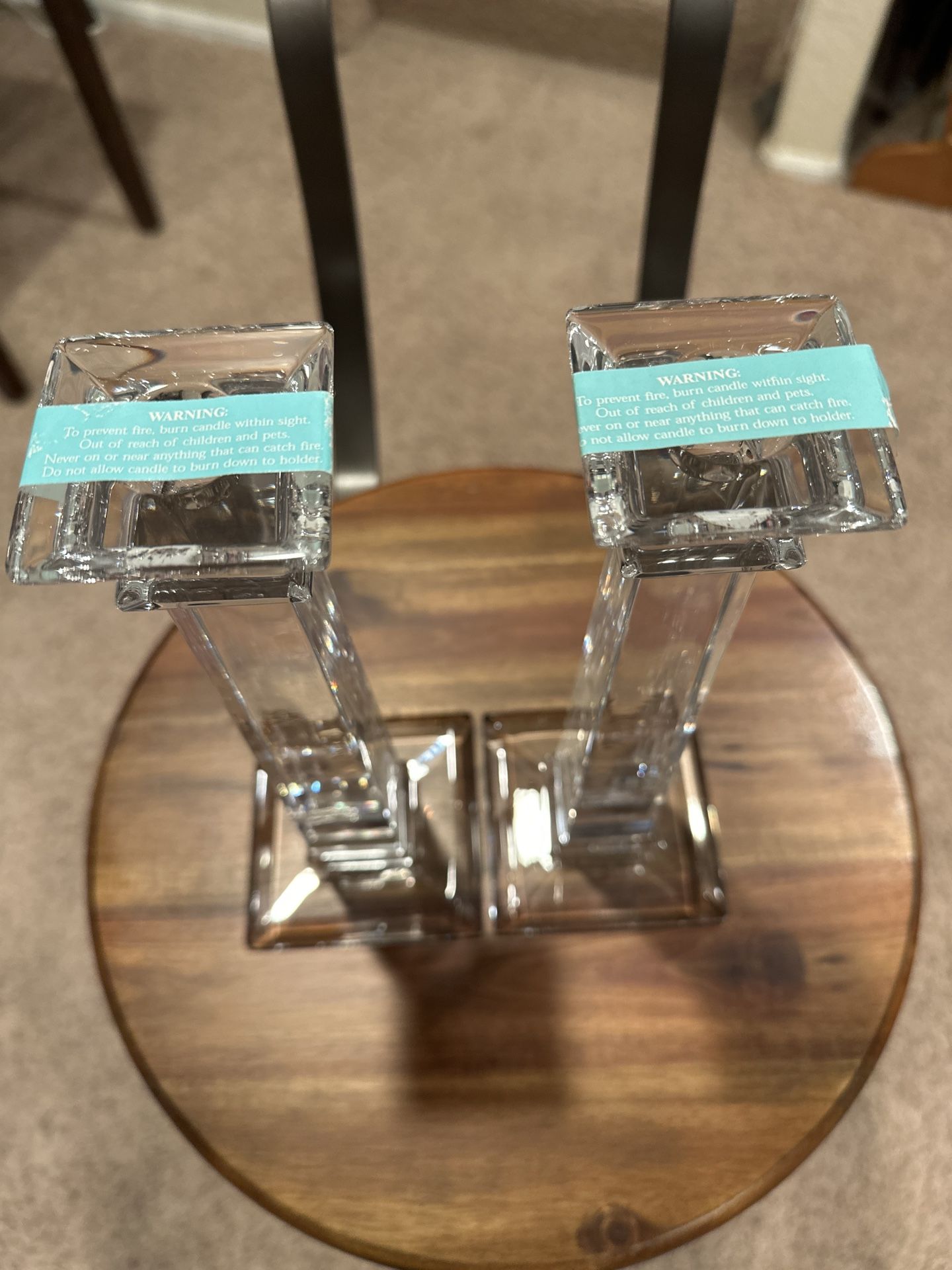 Price drop! $100! Tiffany & Co. Crystal Candle Holders