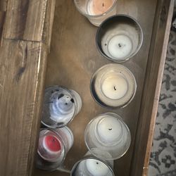 Free - Used Candle Glass Containers 