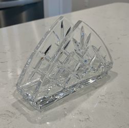 Mikasa Crystal Napkin Holder… Vintage Crystal Cut… New Never Used…