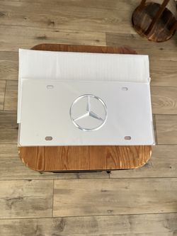 New Chrome Mercedes Vanity License Plate