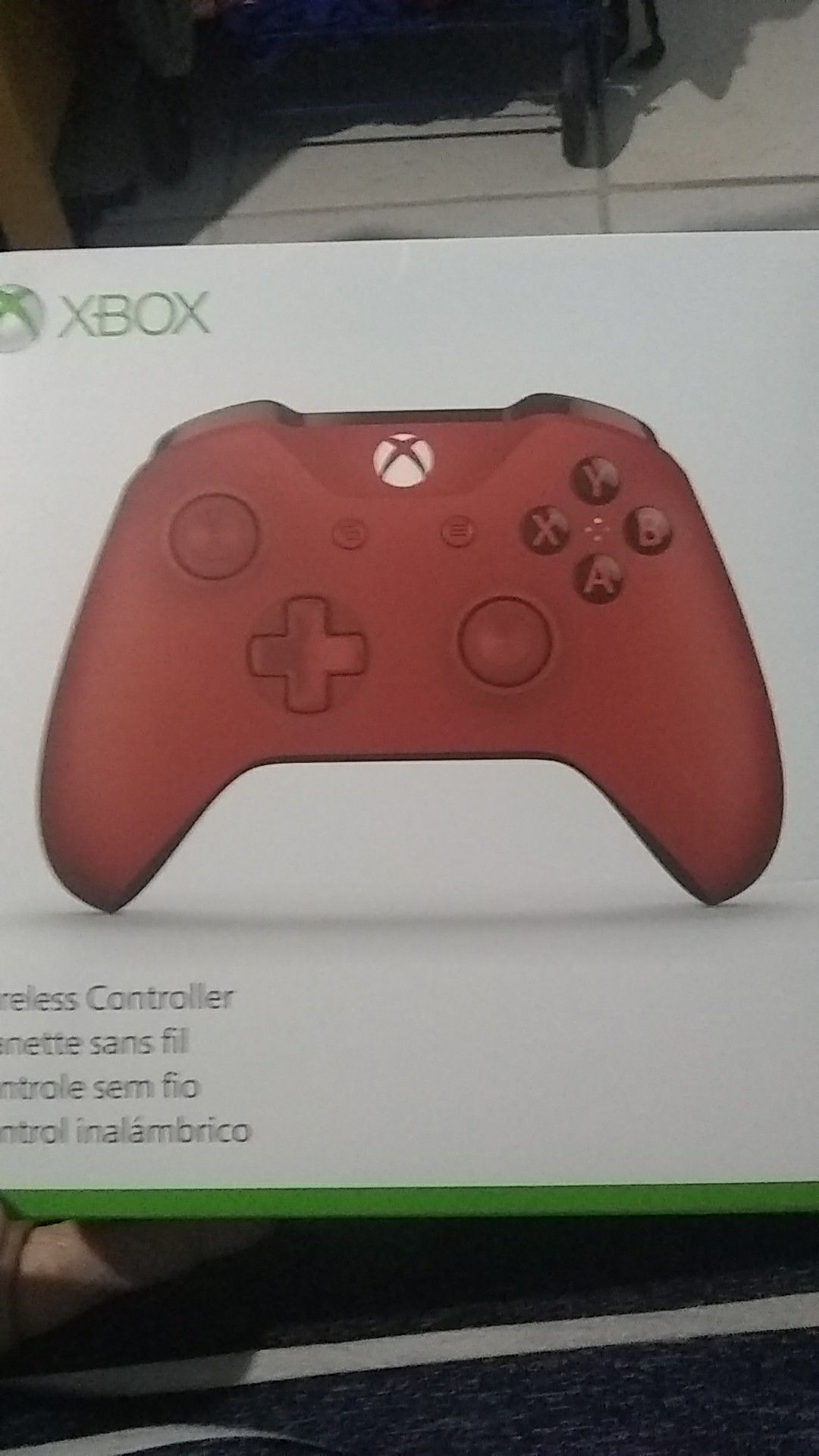 Xbox one wireless controller. Red