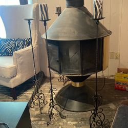 Standing Rod iron candle Holders