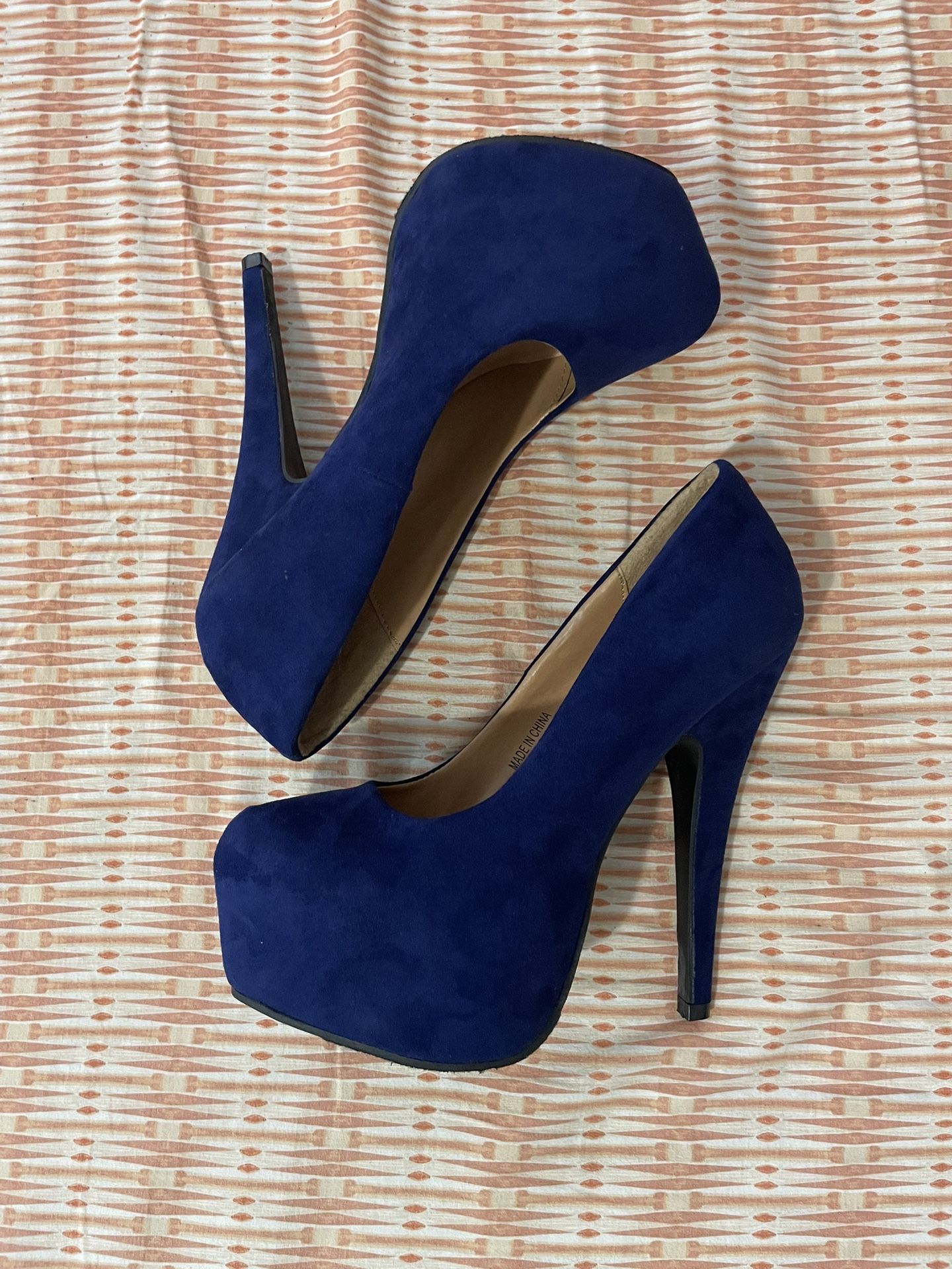 Royal Blue High Heels 