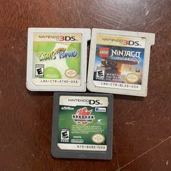 3 Nintendo ds games (pre-owned) buy 2 get one free!