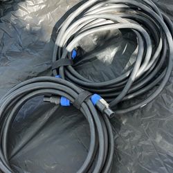 Lot of Two Pre-owned Live Wire Elite Speaker Cables/ Neutrik Speakon Connectors $50