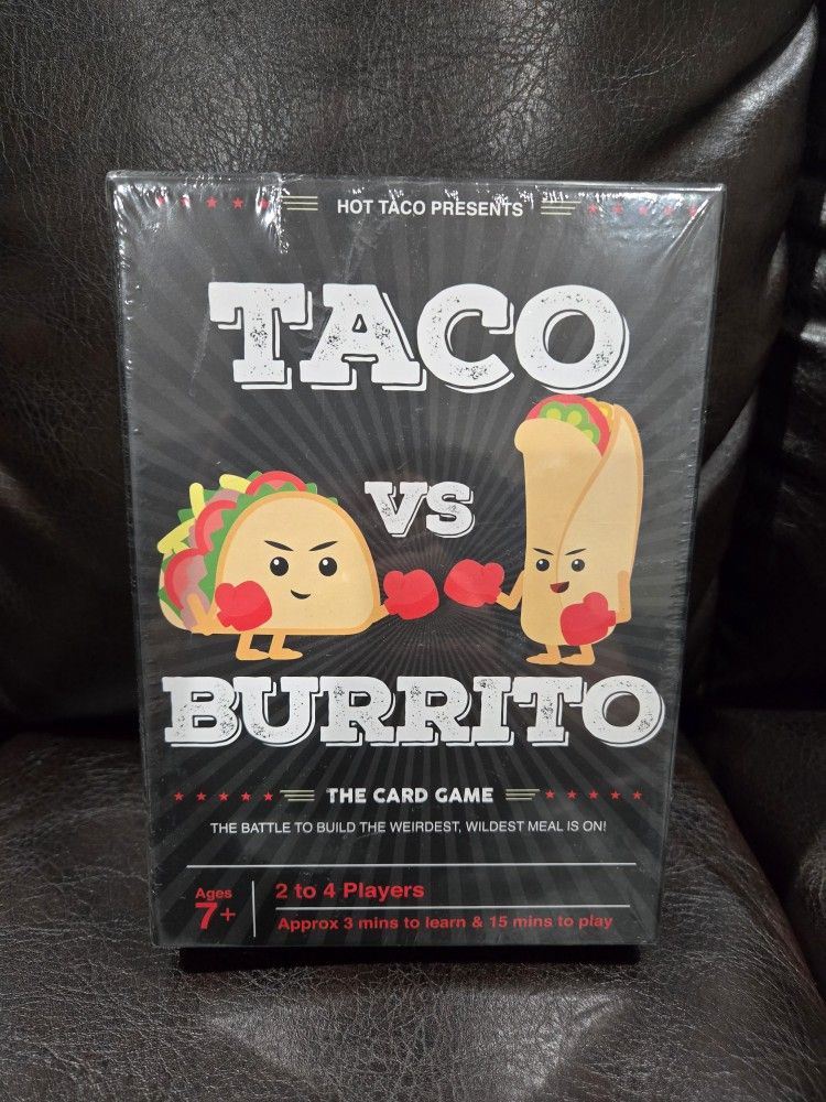 NEW Sealed Taco Vs Burrito Family Board Game Christmas Gift