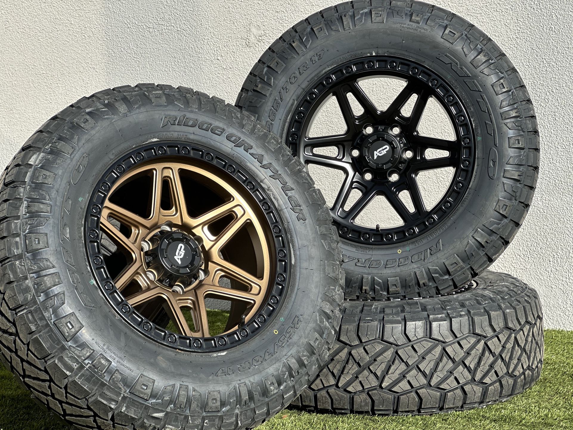 NEW 17” Tacoma Wheels Toyota 4Runner rims Nitto All Terrain 265/70R17 Tires FJ Cruiser 6x139.7mm