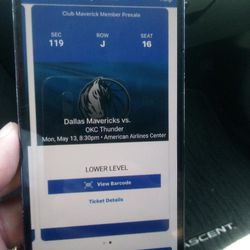 Dallas Maverick Tickets Game 4 $300 Each