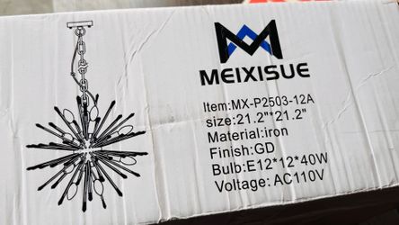 MEIXISUE Modern gold Fireworks Sputnik Chandelier