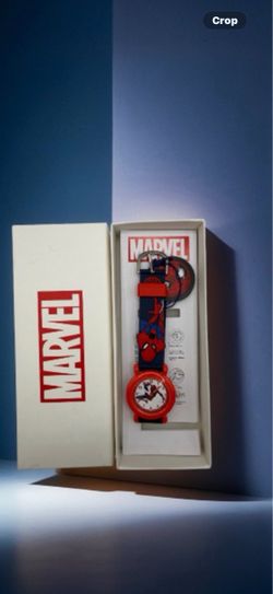 Marvel Spiderman Watch Acrylic Time Teacher Watch Running